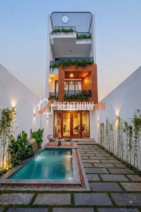 Cho thuê villa Hòa Minh 120m2 4 phòng ngủ có hồ bơi riêng giá 45 triệu