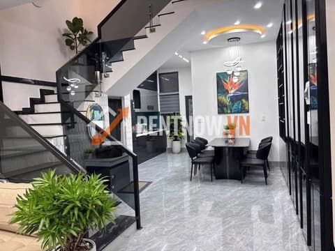 Cho thuê nhà nguyên căn 4 tầng đường Huy Cận, Hải Châu, 5 phòng ngủ, nội thất mới