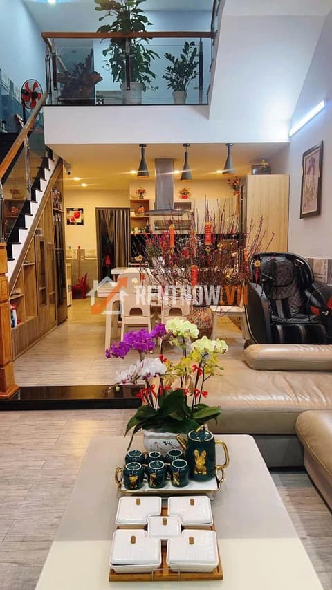 Cho thuê nhà 2 tầng đầy đủ nội thất tại Vũ Xuân Thiều, Hòa Xuân, Cẩm Lệ