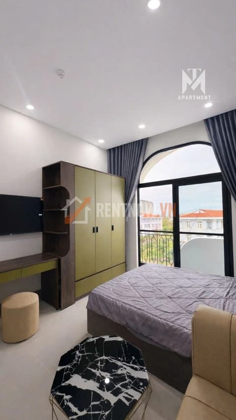 Cho thuê căn hộ studio full nội thất, ban công rộng tại Đa Mặn Đông 01, Ngũ Hành Sơn